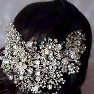 Crystal accent head piece
